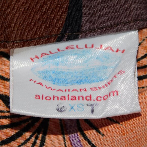 VTG alohaland hallelujah hawaiian shirts Mens 6XT hybiscus Flowers Orange yellow - Picture 4 of 10